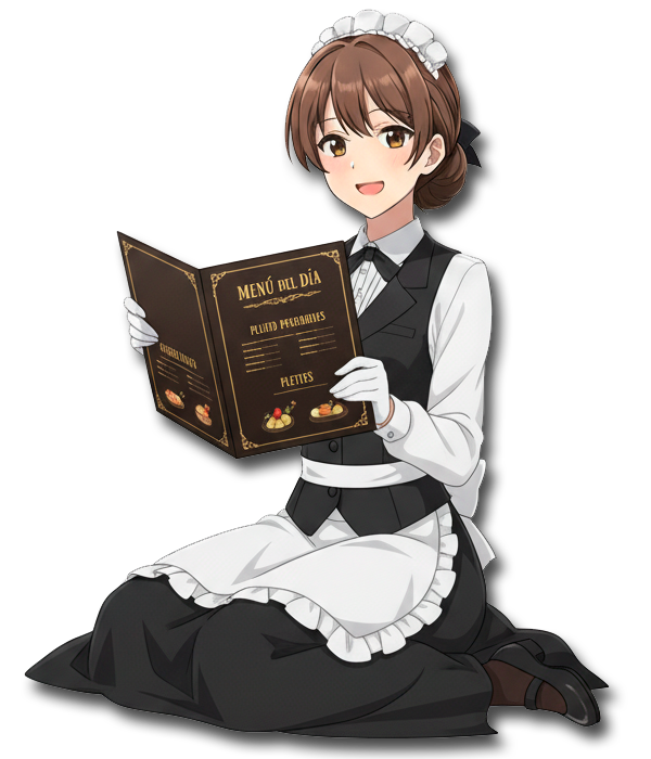 Personaje Las Gorditas Cuadradas con Menú.